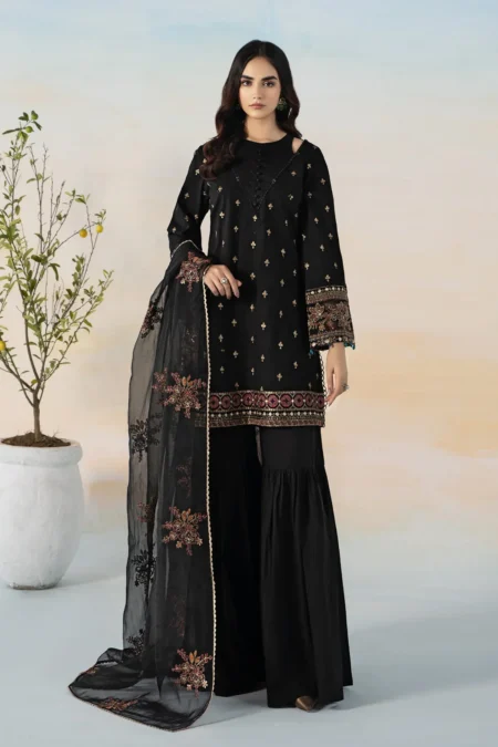 3PC Zarmeen & Emaan Viscose Code: ZE: 664