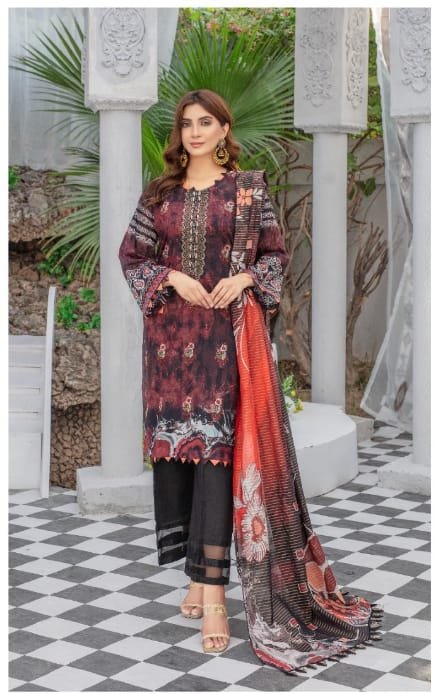 Eshaal Embroidered Lawn ES-002