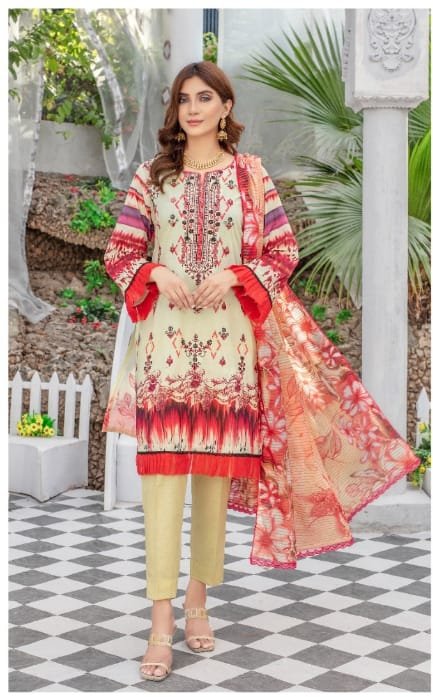 Eshaal Embroidered Lawn ES-001