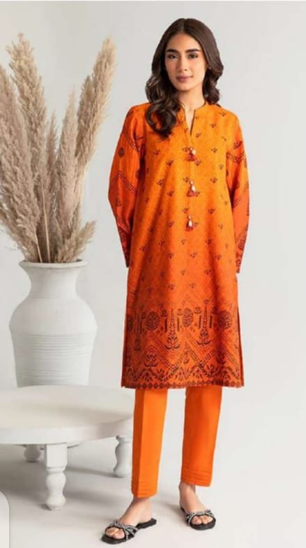 Coral by Cross Stitch Lawn Print 2p