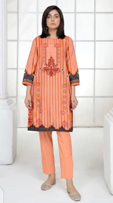 Coral By Cross Stitch lawn Print 2p