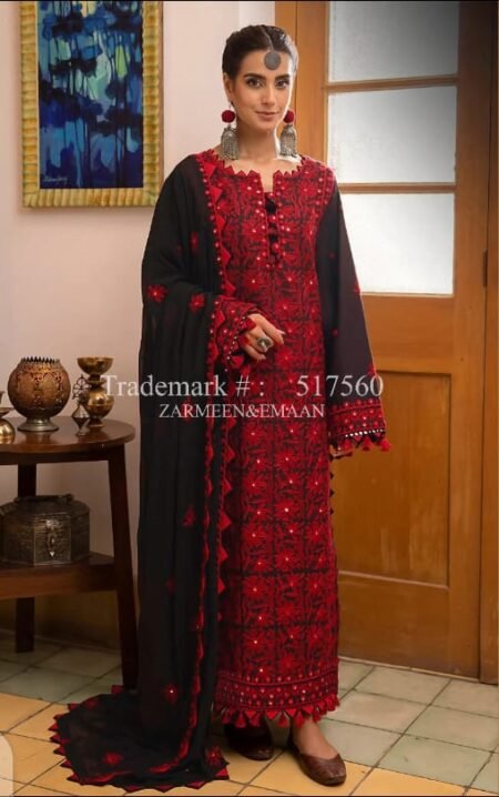 Zarrmeen & Emaan Embroidered 3p