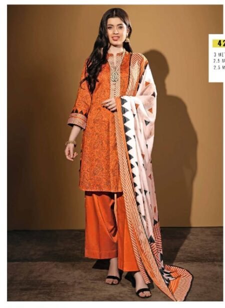 Nisha By Nishat Linen Print 3p