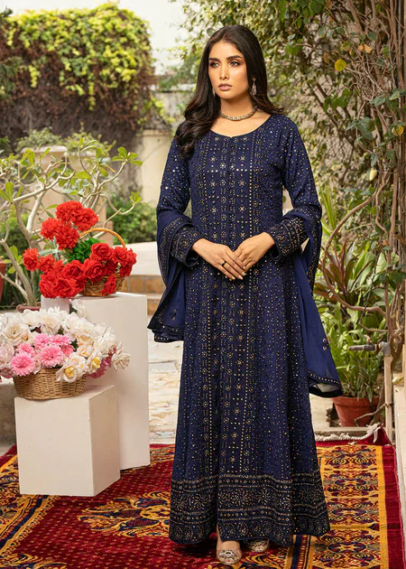 3PC Zarmeen & Emaan Viscose Code: ZE: 668