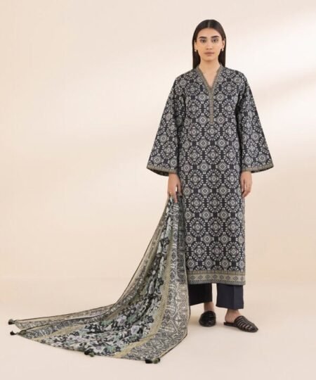 Bana Dora 3pc Sapphire Lawn Vol-10