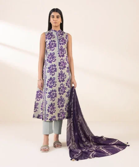 Bana Dora 3pc Sapphire Lawn Vol-10