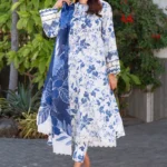 Fancy 3pc Baroque Lawn D4068-101
