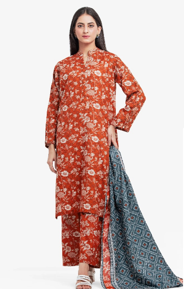 Printed Lawn 3pc Edenrobe C-81073