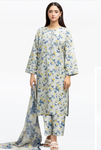 Printed Lawn 3pc Edenrobe C-81498