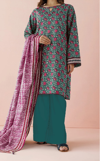 Bana Dora 3pc Orient Lawn C-24-170