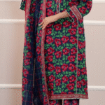 Printed Fancy 3pc Saya Lawn 25152