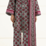 Printed Fancy 3pc Saya Lawn 25268