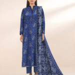 Print 3pc Sapphire Lawn V017