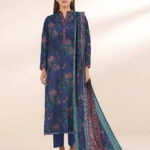 Print 3pc Sapphire Lawn V222