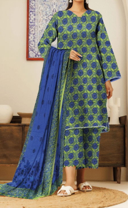 Print Fancy 3pc Orient Lawn 24-395