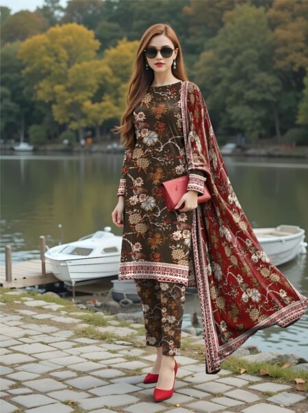 Print 3pc Maria B Lawn 503-A