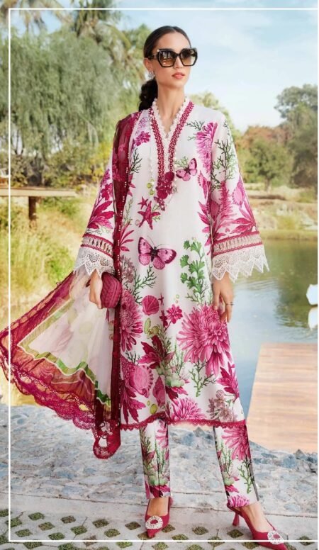 Print 3pc Maria B Lawn 2510-A