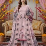 Emb Print 3pc Munarq By ND Lawn V-2531