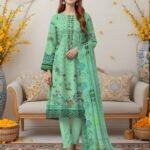 Emb Print 3pc Munarq By ND Lawn V-2531