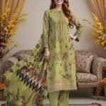 Emb Print 3pc Munarq By ND Lawn V-2531