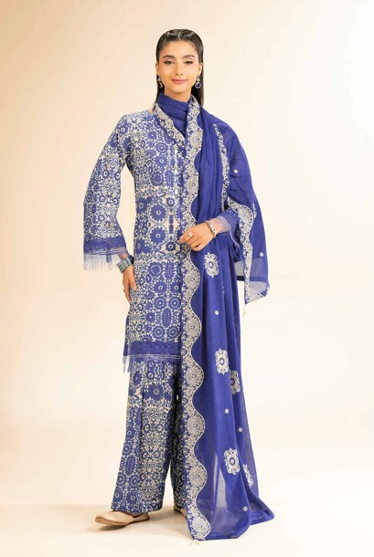 Print 3pc Nishat Lawn 1501R