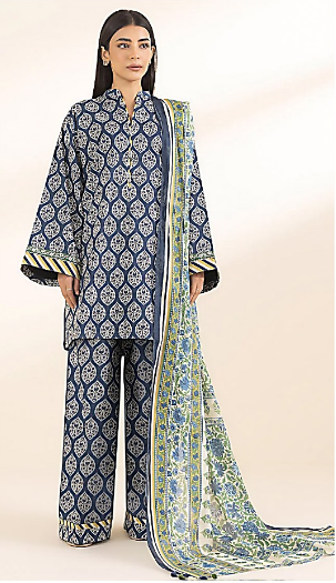 Print 3pc Sapphire Lawn Vol-14