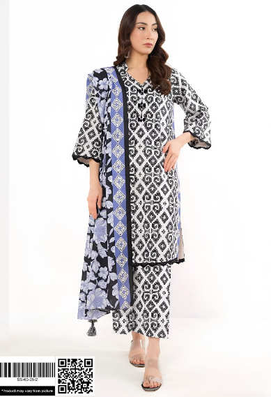Print 3pc Alkaram Lawn Vol-12