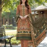 Print 3pc Bareeza 6218
