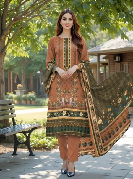 Print 3pc Bareeza 6218