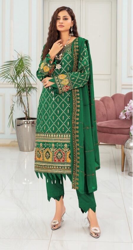 Premium EMB 3PC Zarmeen & Emaan Z.E-359