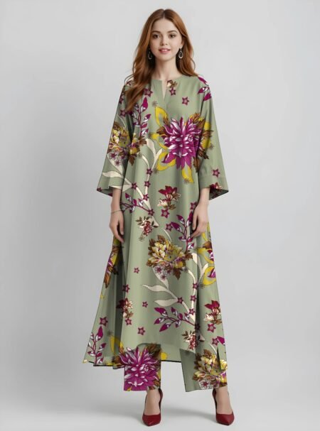 Print 2pc Baroque Lawn D6287