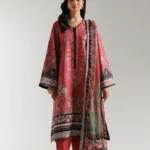 Print 3pc Ethnic Lawn C-415